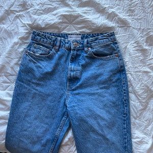 Zara Blue Mom Jeans